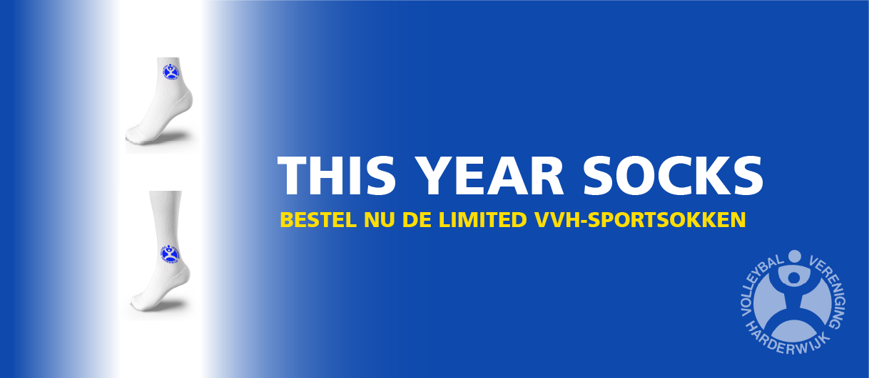 Gemoedsrust Reclame Benodigdheden Limited edition VVH-sokken - Volleybal Vereniging Harderwijk